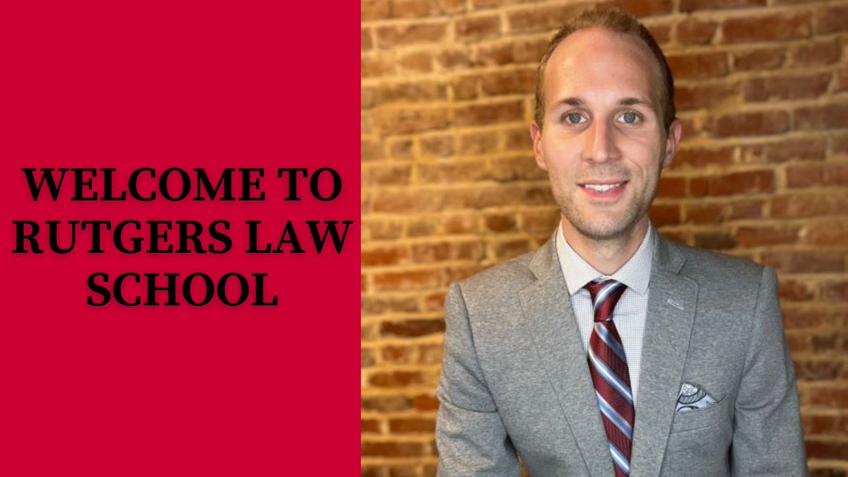 RutgersLaw's tweet photo. We are excited to welcome @adamgcrews who joins #RutgersLaw this fall as assistant professor. Adam is an attorney in the @FCC Office of the General Counsel, Litigation Division (Appellate Section) and @ABAesq Prospective Administrative Law Scholar.
#lawschool #rutgers #NewJersey https://t.co/q1m0DJsWIN