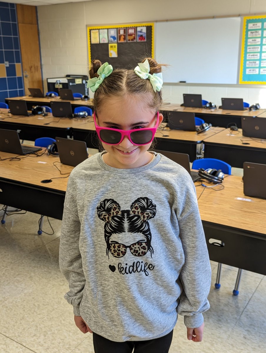 This student council member goes above and beyond every day. #kidlife
