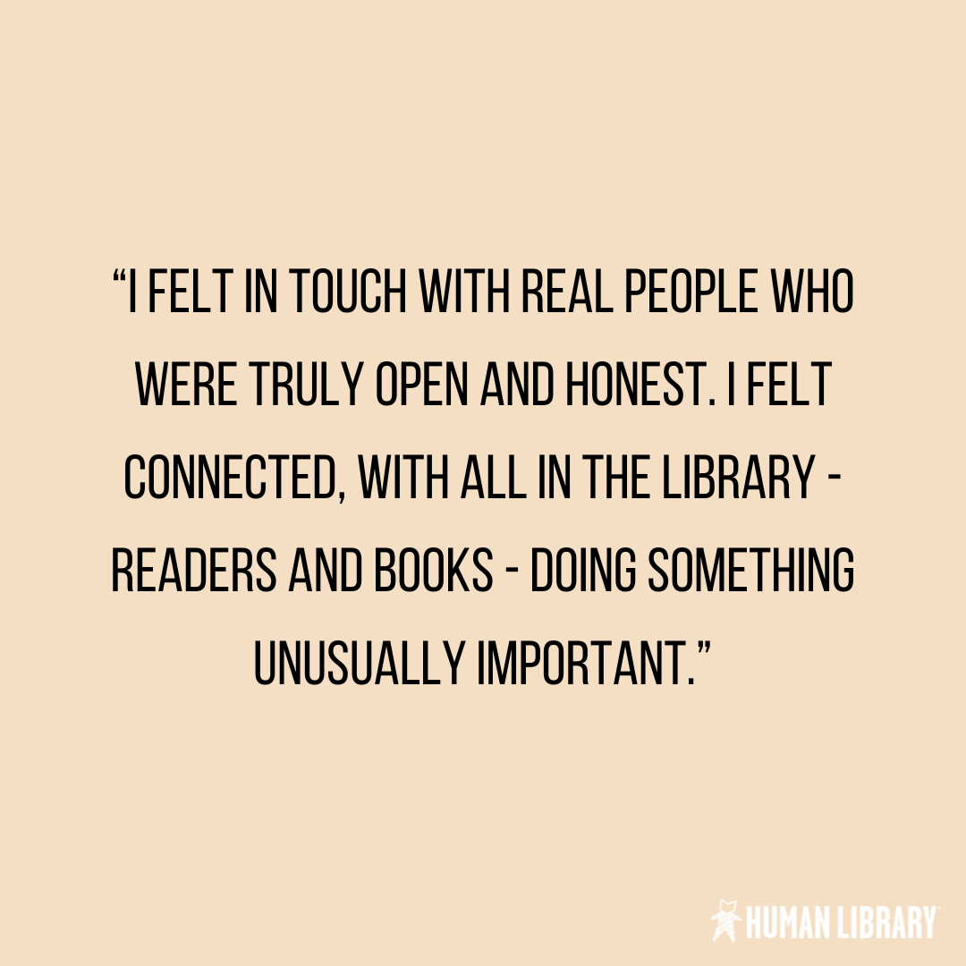 TheHumanLibrary's tweet image. The Human Library is not just a place for Books. It is a community for Readers and Books to come together and connect through differences and, most importantly, similarities 🧑‍🤝‍🧑

#HumanLibrary #UnjudgeSomeone #ReaderReview