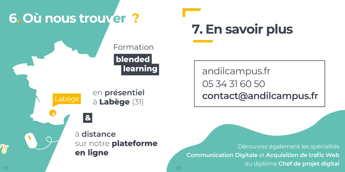 Andilcampus's tweet photo. 🎓 Diplôme Chef de projet #digital spé. Développement #web (niv. Bac +4)
💰 #Alternance
💰 CPF, AIF (Pôle #emploi), plan de développement des compétences, dispositif PRO-A, OPCO
📅 Rentrée : 17/03 et 13/10 2023
📍 Présentiel Labège &amp; distanciel en ligne
🔗 https://t.co/x7RaAIJpoy https://t.co/td6AaFeMD6