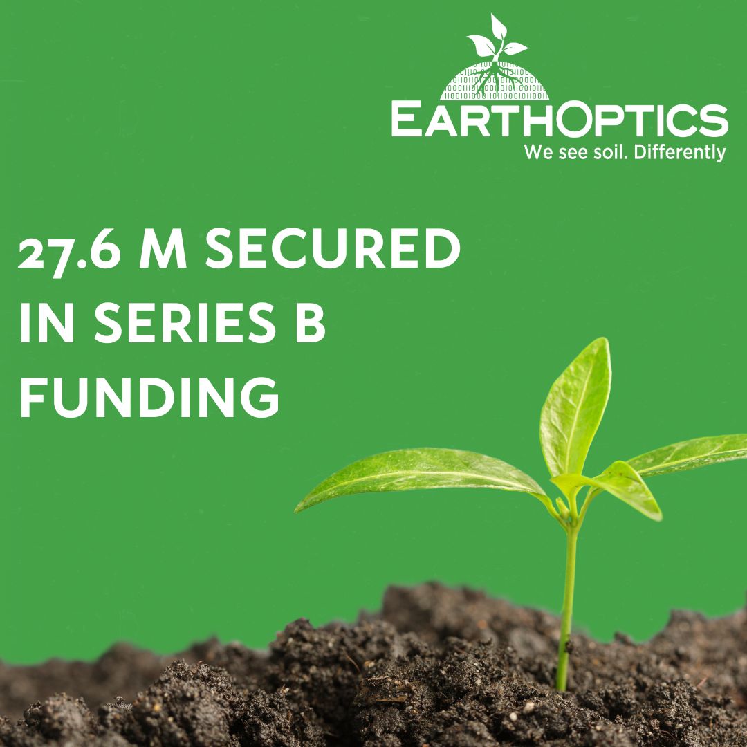 EarthOptics's tweet photo. EarthOptics is pleased to announce we have completed our Series B fundraising with excellent results. Please take a second to check out our official press release linked below. Thank you for all your hard work and continued support.
https://t.co/pfLa5aA35H 

#WeSeeSoilDifferently https://t.co/PNbsdoJMTI
