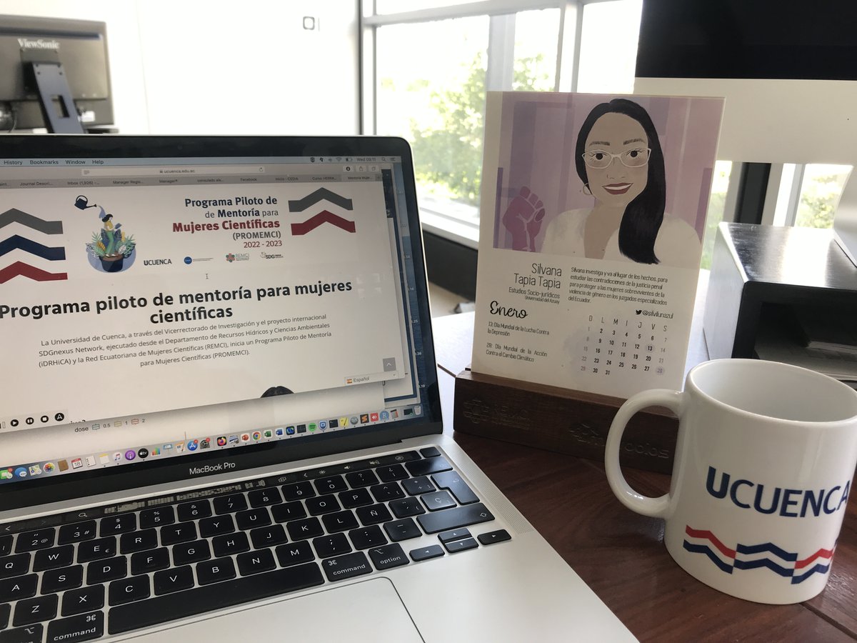 ¡El calendario 🗓️ de #mujeresEnCiencias 🇪🇨 llegó a Cuenca!  👩‍💻👩‍🔬👷‍♀️👩‍💼👩‍🏫👩‍🏭👩‍🔧🧑‍⚖️

Gran trabajo de ilustración de 👩‍🎨 @ajchavez94 y gestión de @CientificasEC @microbiosdigtal 

Planificando en buena compañía @silvilunazul el evento de clausura de #PROMEMCI 

@Investiga_UDC @iDRHICA