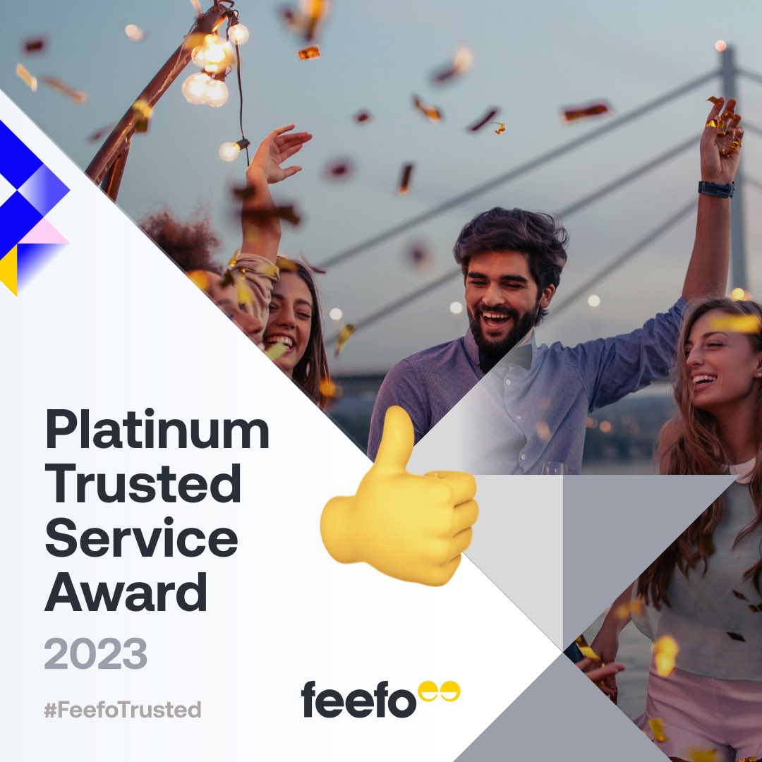 GopakLtd's tweet photo. We’re celebrating success today as we are excited to announce that we have won @feefo_official 2023 Platinum Trusted Service Award 🏆 for the 4th year running.  Thank you to our customers for sharing their ratings and reviews on Feefo #FeefoTrusted https://t.co/caqMuQkukh