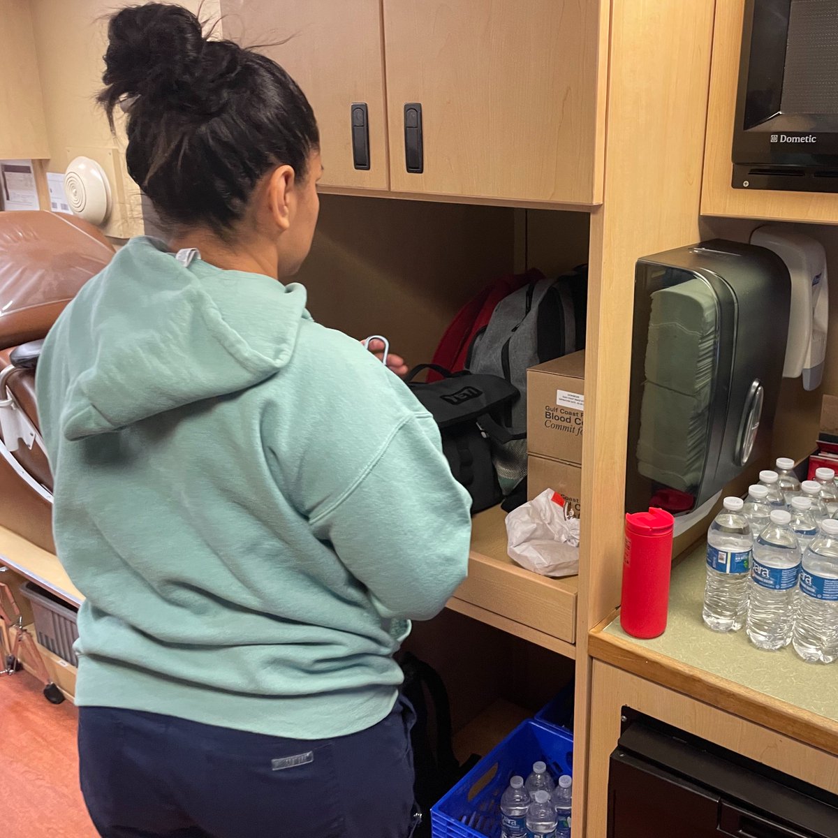 CrosbyISD's tweet photo. Good morning, Crosby ISD! The friendly folks from @commitforlife are here for our District blood drive outside Cougar Stadium. The Donor Coach is parked on the home side, between CMS and CES. Walkups are welcome 8:30am-11:30am. One donation can save 3 lives. #BetterTogether https://t.co/PA1fWd39K9