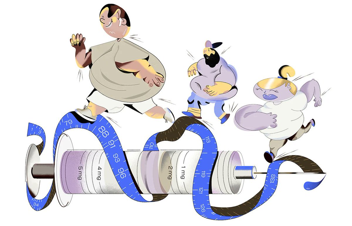AndroMetabolic's tweet photo. 💉 Los medicamentos 'revolucionarios' para el tratar la #obesidad: ⬇️#hambre, ⬆️#saciedad y ⬇️#peso
🟢En #EECC y en la práctica clinica han demostrado eficacia
🤔 Pero, ¿pueden ayudar a las personas con obesidad a vencer el #estigma del peso?
vía @Nature
🔗https://t.co/J7p8X3Pl7a https://t.co/I6lTtp8a7a