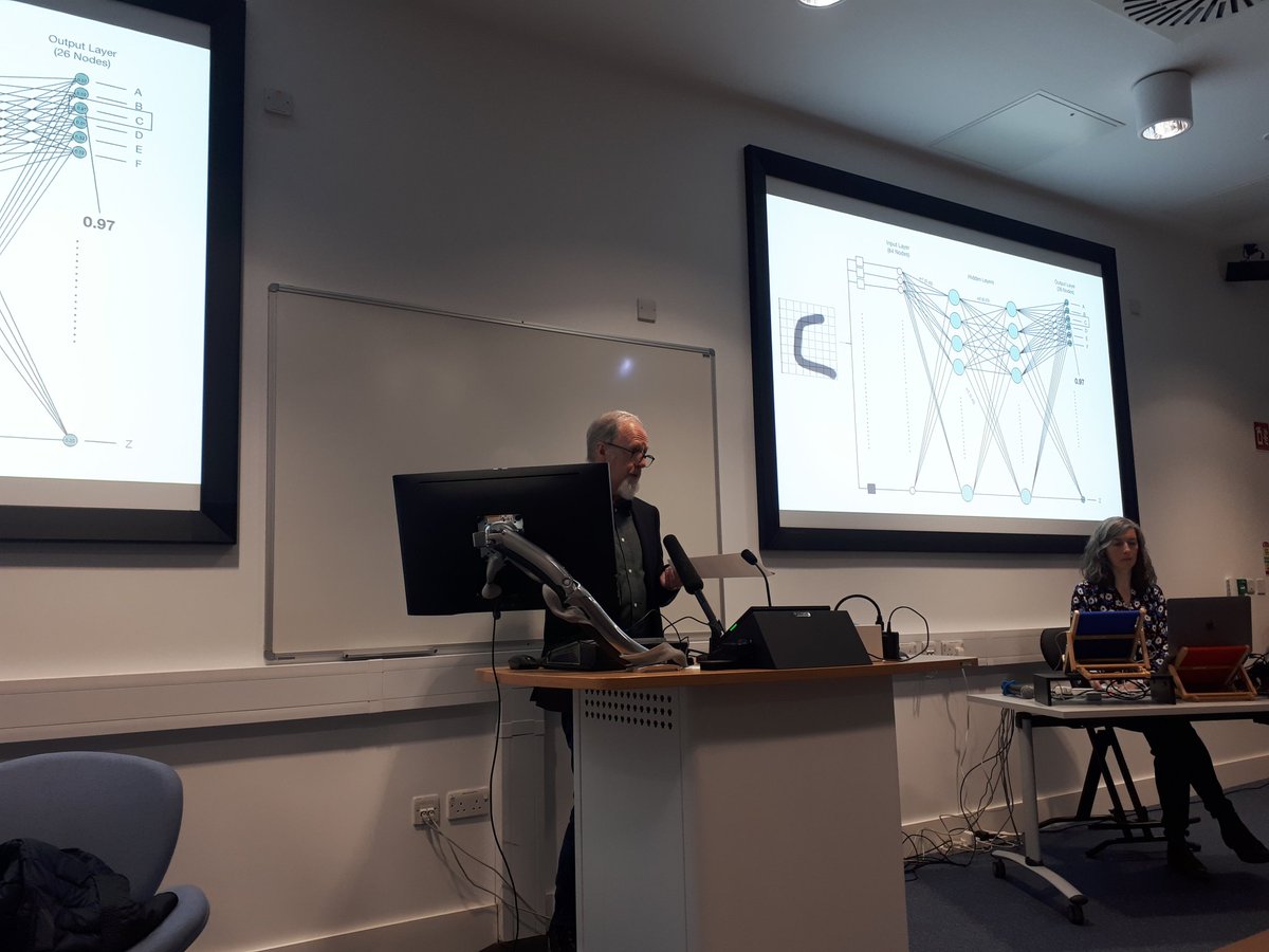 Ect_Lab's tweet photo. . @hughmacabre on Probing the Lacunae of AI image synthesis, day 1 of the #ECTLab annual conference Techne Logos Care and the (neg)Anthropocene @WeAreTUDublin https://t.co/lrTUY5MCG9