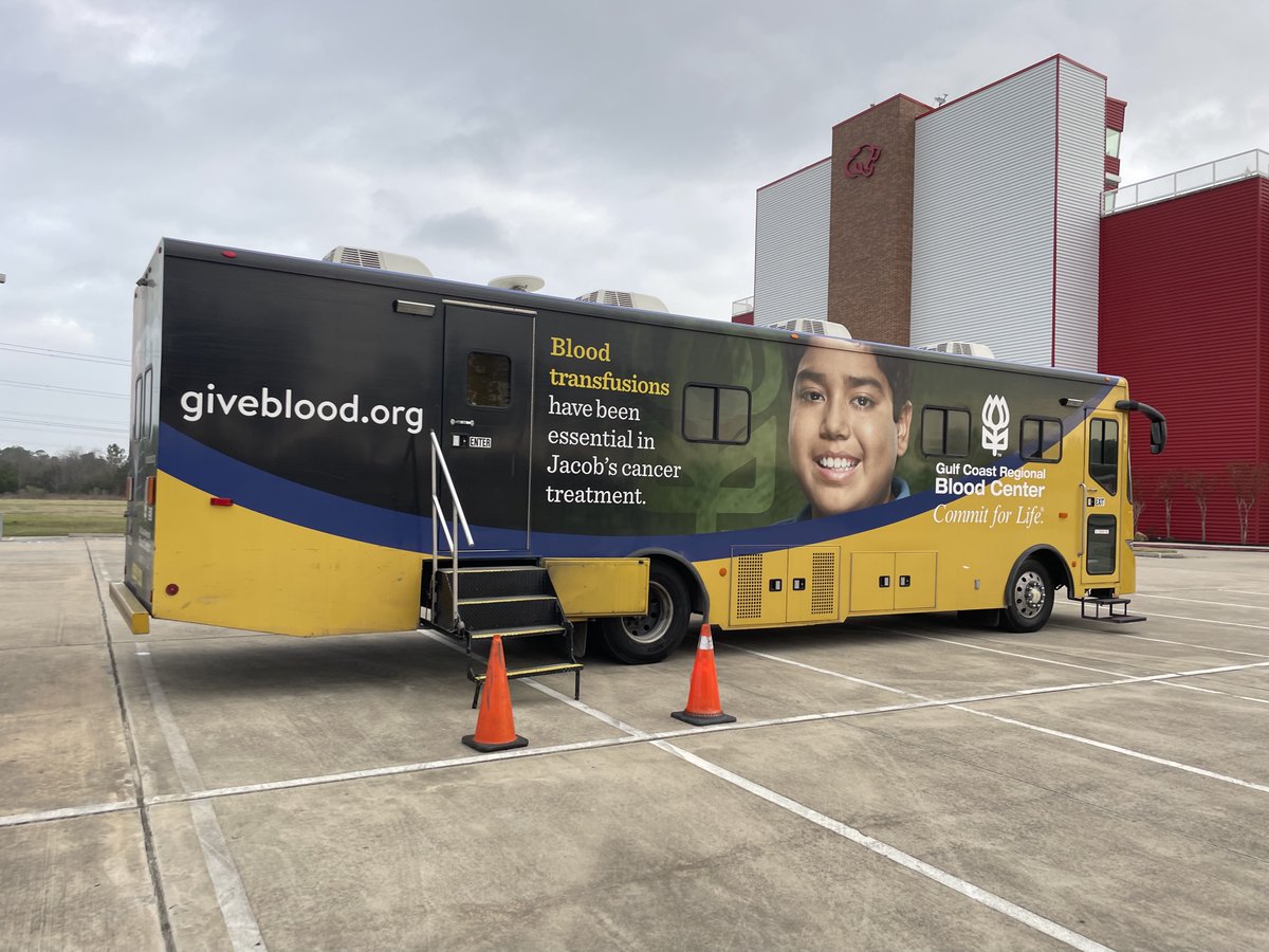 CrosbyISD's tweet photo. Good morning, Crosby ISD! The friendly folks from @commitforlife are here for our District blood drive outside Cougar Stadium. The Donor Coach is parked on the home side, between CMS and CES. Walkups are welcome 8:30am-11:30am. One donation can save 3 lives. #BetterTogether https://t.co/PA1fWd39K9