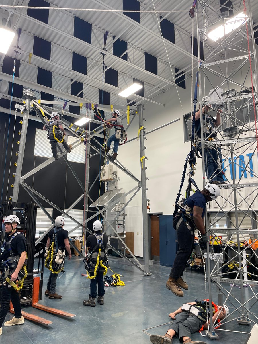 We had a great group of guys in town for competent climber training last week! It's always a blast seeing them in action at our training facility!

#BeVIKOR #DedicationToElevation #CompetentClimber #TowerTechnicianTraining
