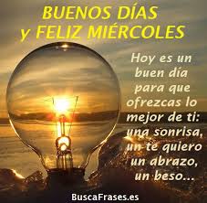 BUENOS DÍAS y FELIZ MIÉRCOLES

Hoy es un buen día para que ofrezcas lo mejor de ti: una sonrisa, un te quiero un abrazo, un beso...
#BastaDeTerrorismoEconómico