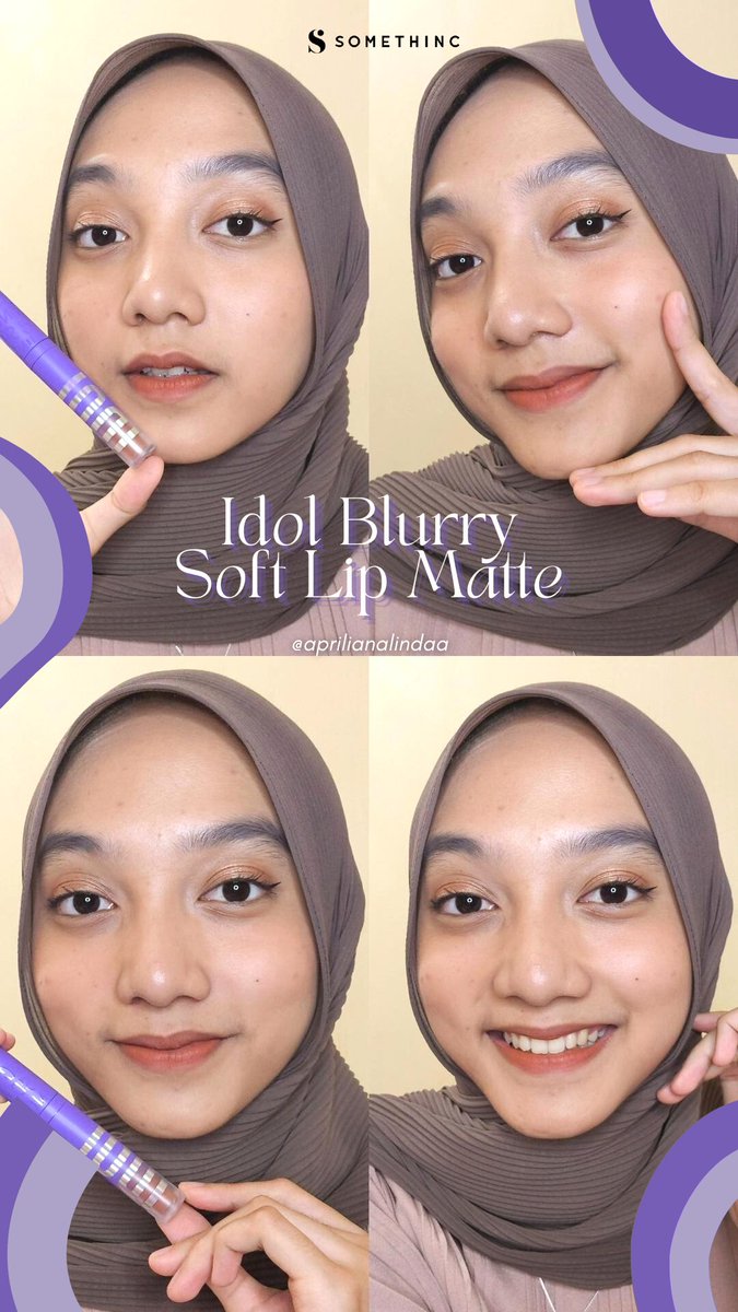 lindapriliana_'s tweet photo. 💟IDOL Blurry Soft Lip Matte💟
@Somethinc4u @royalssociety 
⁠♡ini nih lipmatte yg bisa bikin aku jatuh cinta pakenya krn ga bikin bibir kering😌
⁠♡btw ini shade Playdate ya!
#SomethincSquad #ThinczensApproved #LipsDomination #MyLipsMyRules #IDOLBlurrySoftLipMatte https://t.co/cWMHbfea6w