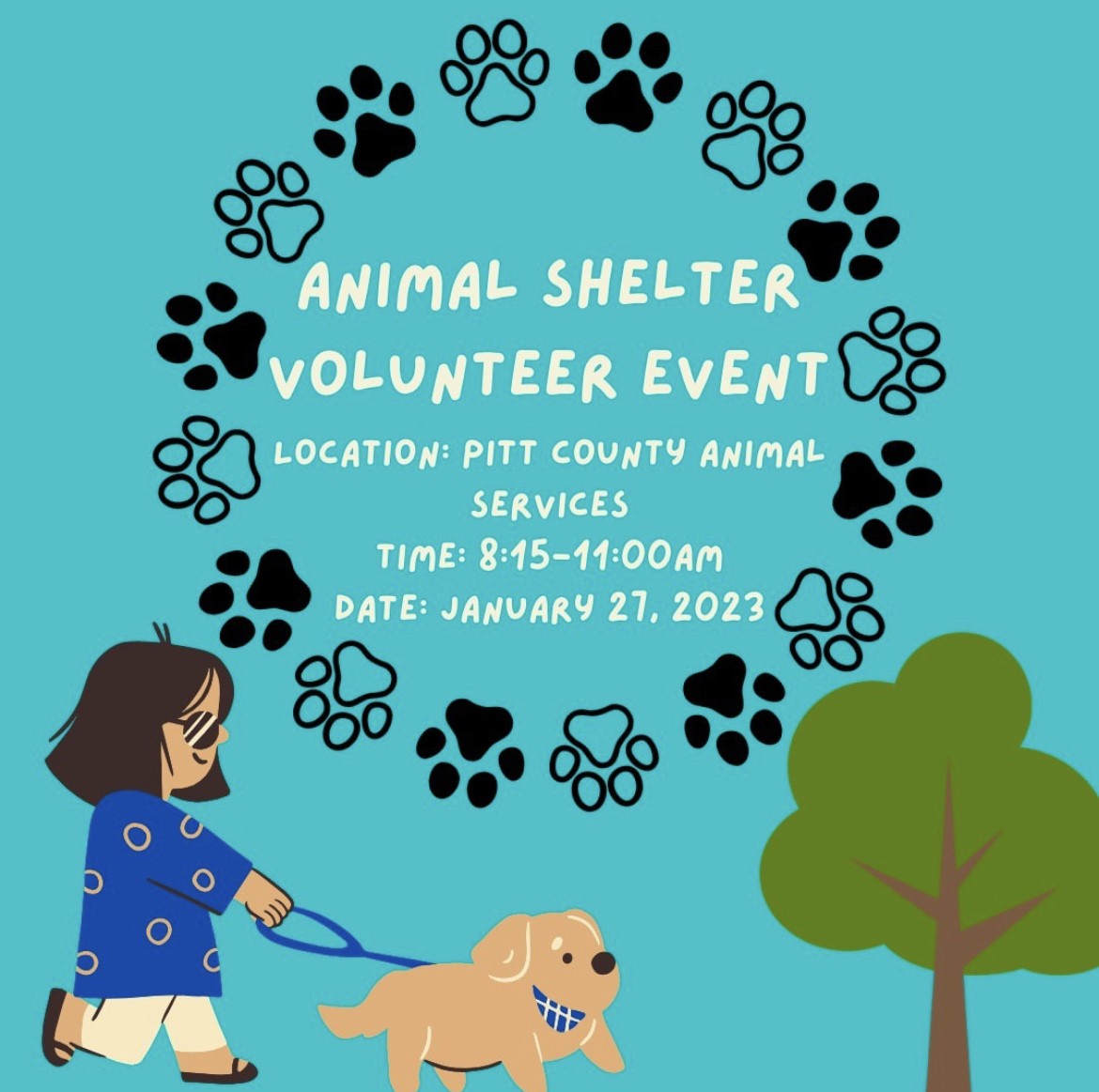 ECU USNDA will be having a group volunteering event at the Pitt County Animal Services and help walk dogs on January 27th. If interested, please sign up on the google form. docs.google.com/forms/d/e/1FAI…