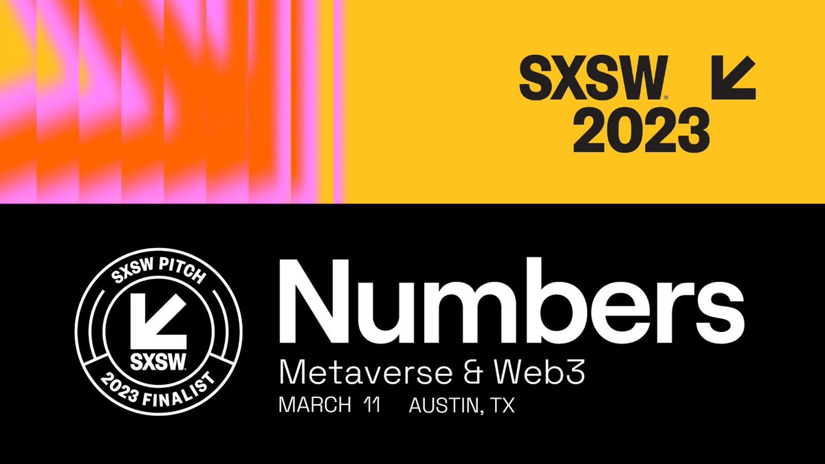 numbersprotocol's tweet photo. BIG NEWS🔥
We're a finalist in Metaverse & Web3 category at the 15th annual @sxsw Pitch!
Join us in March & see how Numbers is revolutionizing digital information preservation, just like #Siri did in 2010 SXSW Pitch😉
Learn more👇
https://t.co/U5z3nWoTkS
#SXSW2023 $NUM https://t.co/XOyX8LhlRd