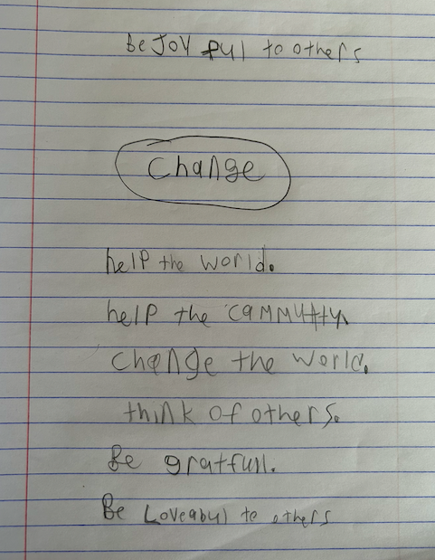 MsHatcher17's tweet photo. Today students listened to the book "Change Sings" by @TheAmandaGorman students were active listeners and even completed a Sketch and Jot with the word Change. #collectingideas #RESEteacherswrite #appteacherswrite https://t.co/dNF1AXZ4ve