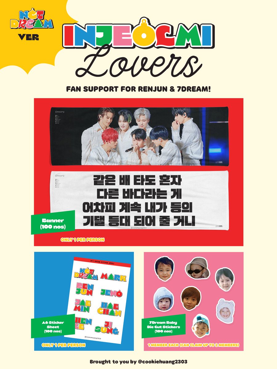 cookiehuang2303's tweet photo. Fan support for Renjun &amp; @NCTsmtown_DREAM 
#SeenFestivalinKL 

Say hi to me to claim your freebies on the 28th Jan! 

💛 I'll update my outfit/ location on the day.
💛 Please read the rules beforehand 
💛 I’ll update the thread from time to time!
💛 Do tag us once you receive it! https://t.co/5yw5KnASZm