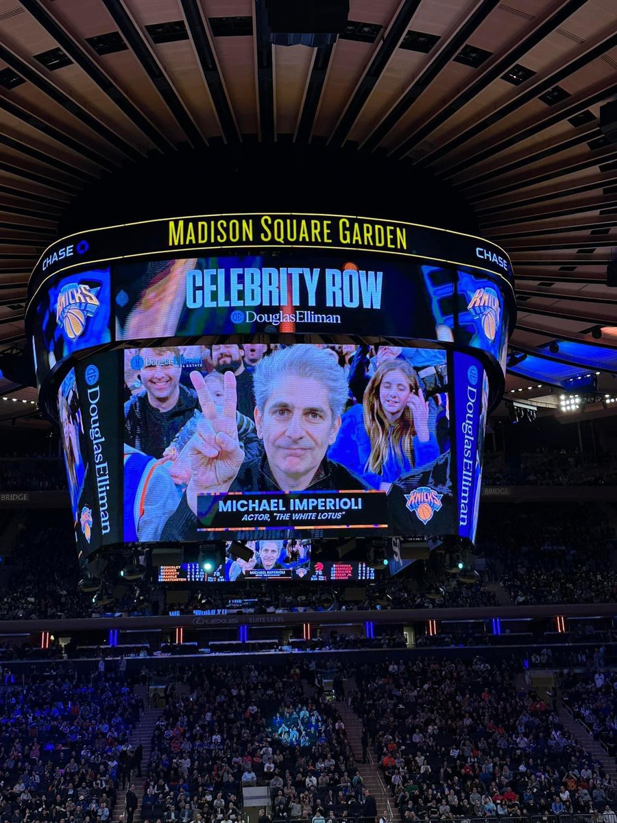 we live in a world where it's not 'the sopranos' on that jumbotron.........