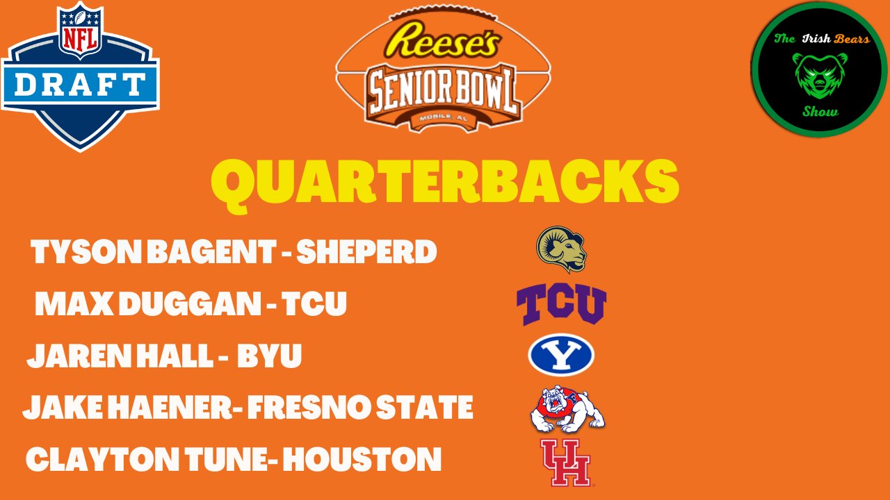 The Irish Bears Show on Twitter: "#SeniorBowl is Just Over 16 Days Away & #DaBears OC Will be