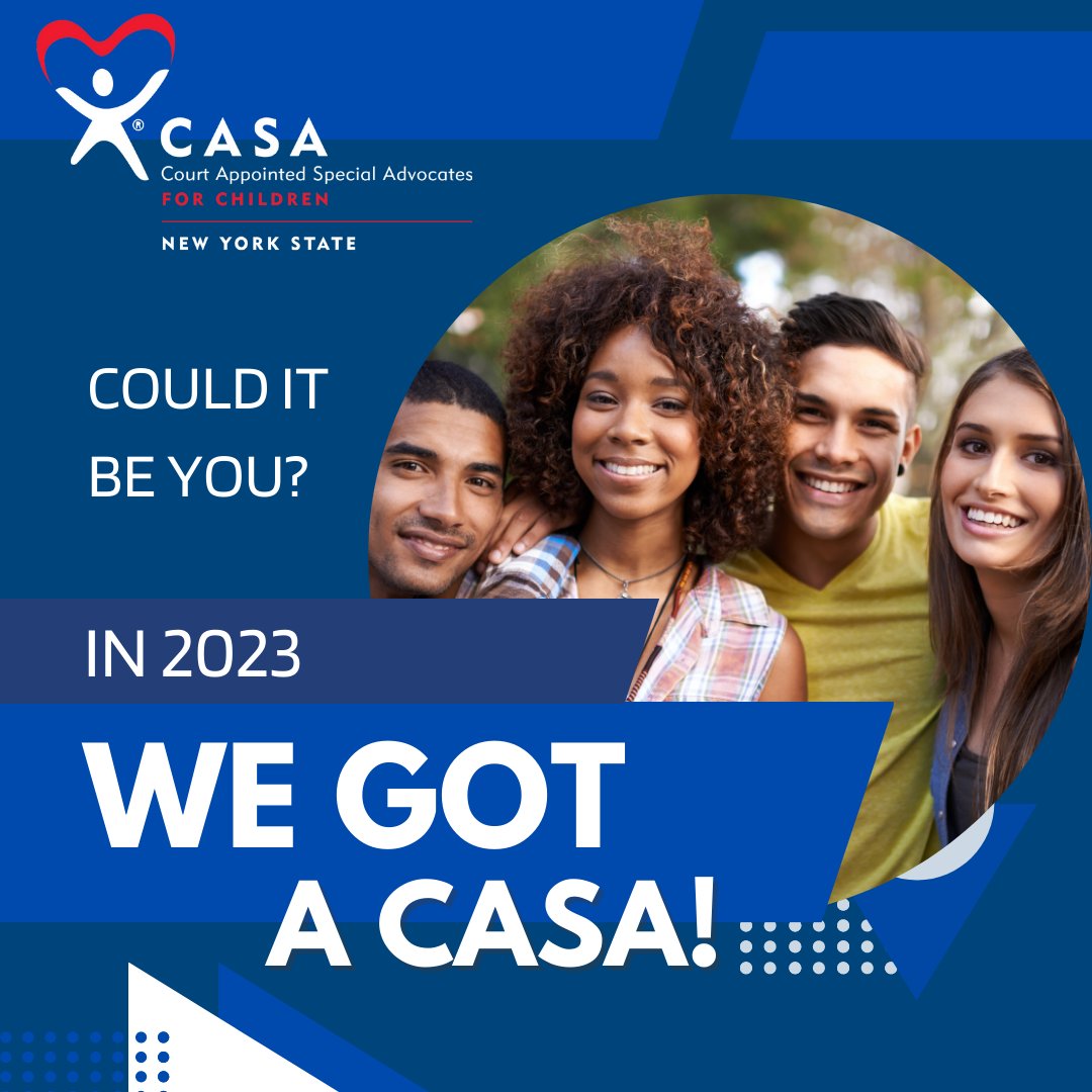 CASANYState's tweet image. For more than 40 years now #CASAVolunteers in New York have advocated for children, youth and families. We want to extend our impact, and that's only possible with the help of people like you. Join our team! #ChangeAChildsStory #BecomeACASA