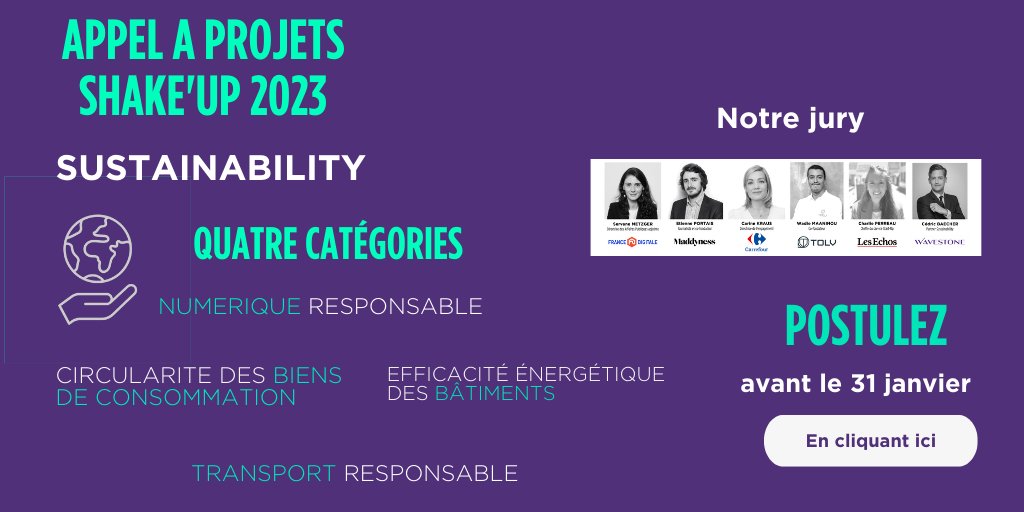 Vous êtes une startup et souhaitez être accompagnée dans votre développement business, technologique et de développement durable ? 🌱📝

Candidatez avant le 31/01 pour faire partie de la nouvelle promotion de l’incubateur <a href="/WS_ShakeUp/">Shake'Up by Wavestone</a> par <a href="/wavestoneFR/">Wavestone France</a> !

📩 fr.forinov.com