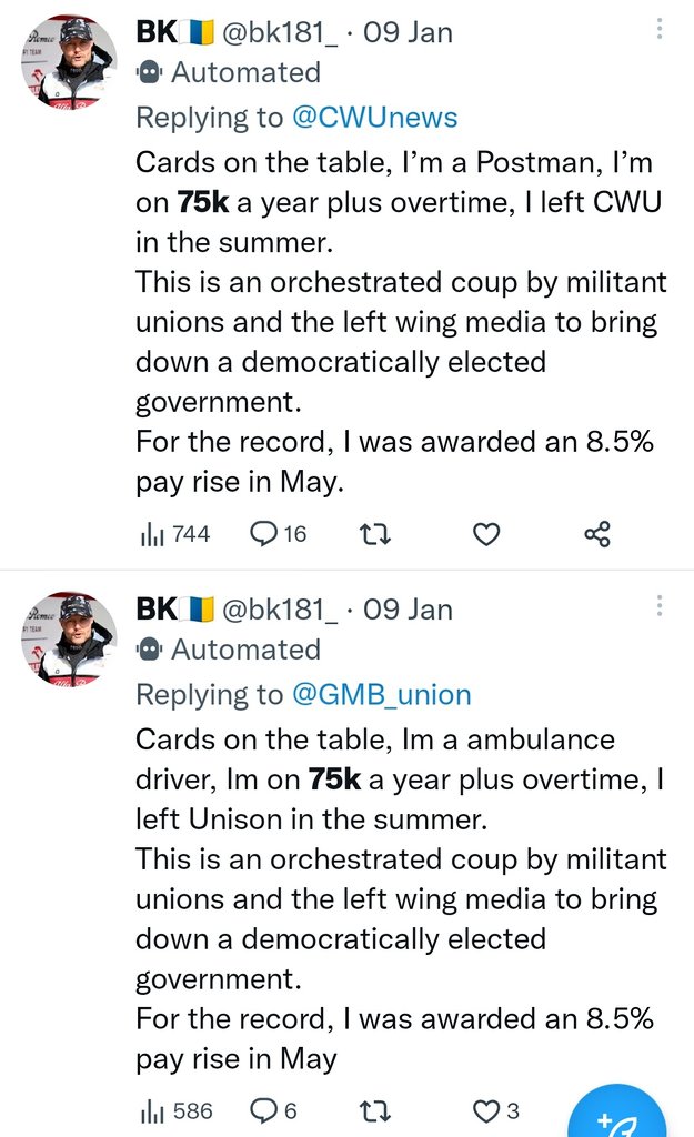 Firesnapper999's tweet image. BK is a busy multi skilled boy?! 🔔🔚. #ToryBot? 🙄