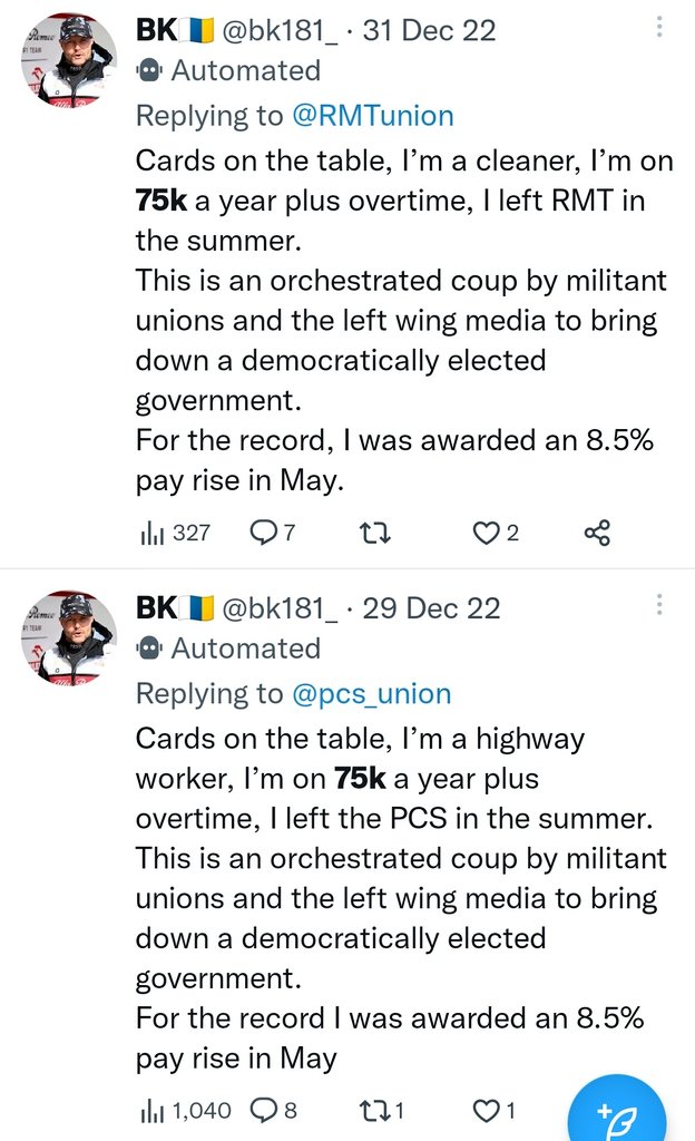 Firesnapper999's tweet image. BK is a busy multi skilled boy?! 🔔🔚. #ToryBot? 🙄