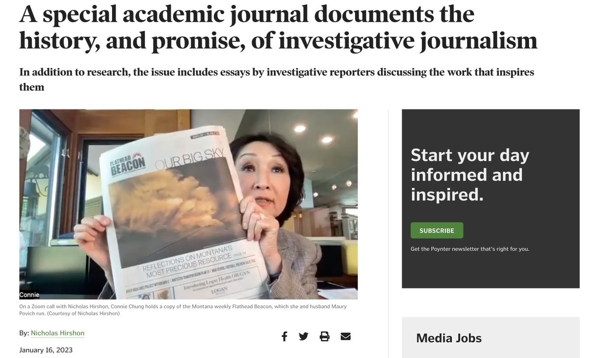 nickhirshon's tweet photo. .@Poynter just published my piece on investigative reporters.

I spent months talking with some of the nation's most celebrated journalists, from Connie Chung to Steve Scully, as well as newsmakers from John Dean to Jane Seymour.

Here are the takeaways 🧵: https://t.co/uGTmH0NKzC