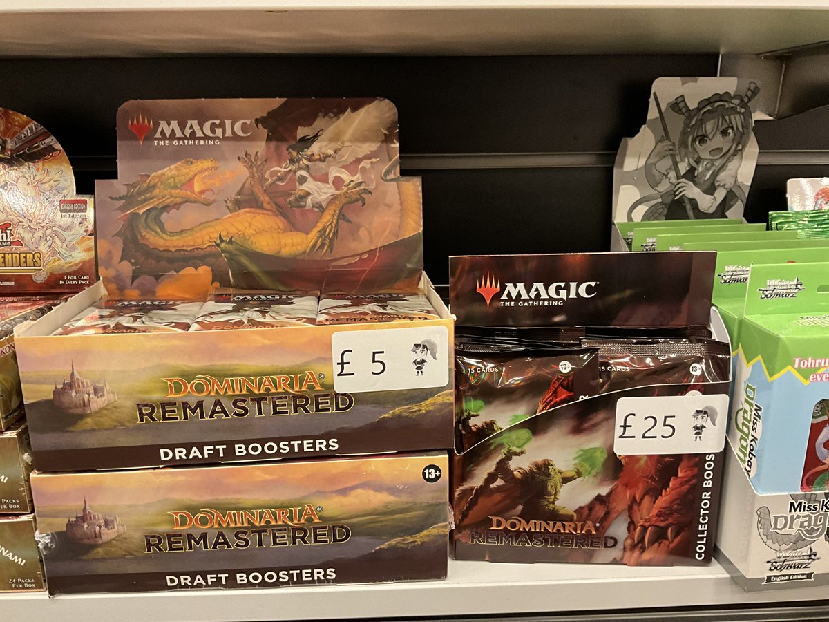 We now stock Magic the Gathering cards! Find your Dominaria Remastered draft boosters and collector boosters in store now :) 

#MagicTheGathering #dominariaremastered #MTGDMR #Glasgow #BuchananGalleries