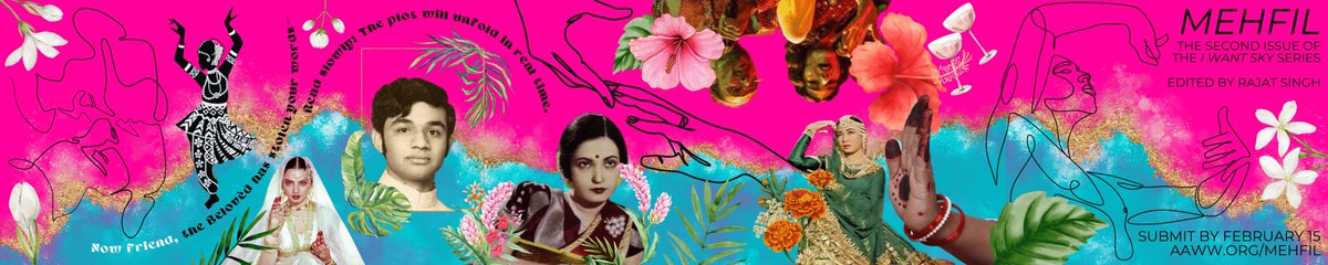 📢 DEADLINE EXTENSION 📢  Calling all queer south asian writers, artists, makers, and beyond! You now have until February 15 to submit to Mehfil, edited by 2022 Margins Fellow @rajatdayalsingh! 💃🏽aaww.org/mehfil