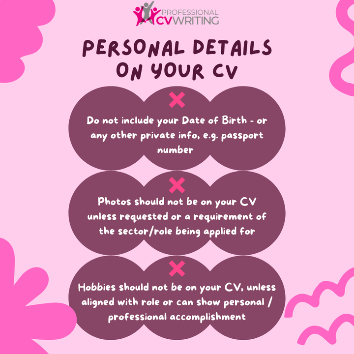 profcvwriting's tweet image. What Personal Details should you include on your CV? 📄🤔

#personaldetails #CV #PCVW #cvwriting #cvadvice #tips