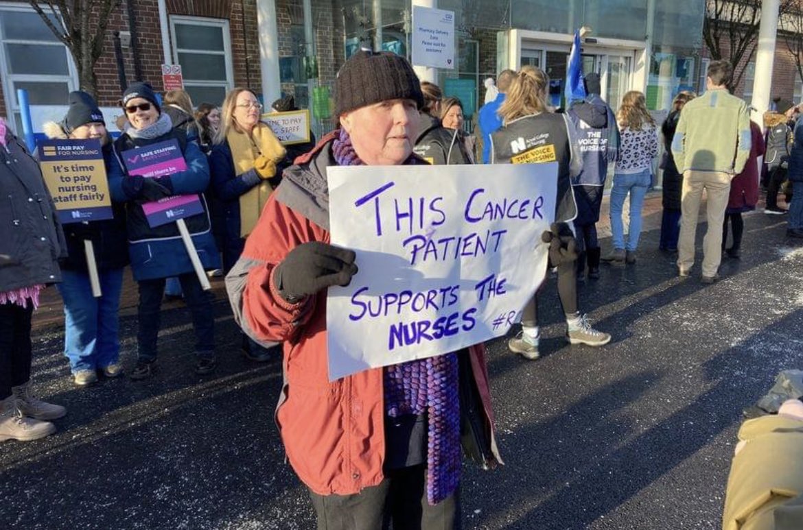 What powerful message #nursesstrike #rcn #fairpayfornurses