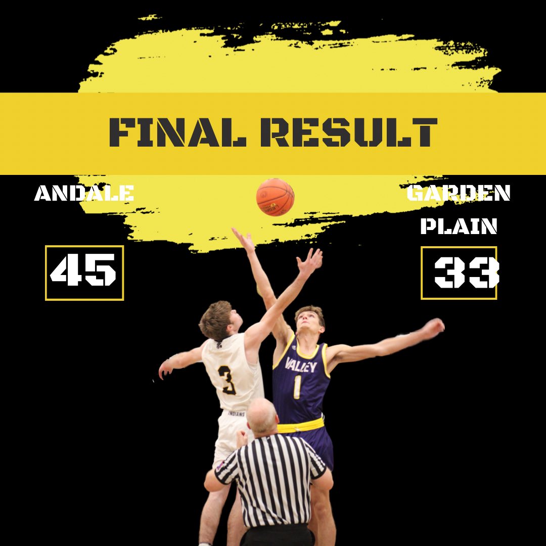 Great job to our boys varsity for making semifinals! Make sure to go support them this Friday! <a href="/AndaleAthletics/">Andale Athletics</a>