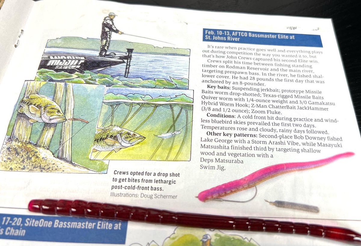 MISSILE_BAITS's tweet photo. The Magic Worm saw a lot of success in the Bassmaster Elite Series this year! Be sure to check out the latest issue of the Bassmaster Magazine! (p. 22, 37, and 41).
#missilebaits #magicworm #bassmaster https://t.co/Txz1MObFIu
