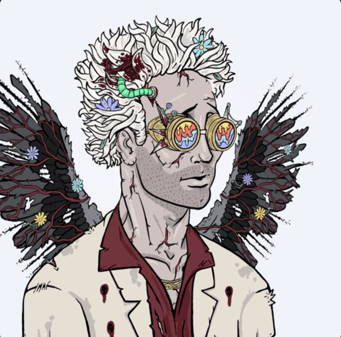 p4blo_eth's tweet photo. This is what a Dead God would look like to me if I had to guess. 

Had to pick it from the floor before @frankdegods brings them to ETH and they skyrocket. 

Is #degods Follow @DeGodsNFT really a thing?

PS: Only 68 more to match @pokeepandaa 😂 https://t.co/NxodFLhrcs