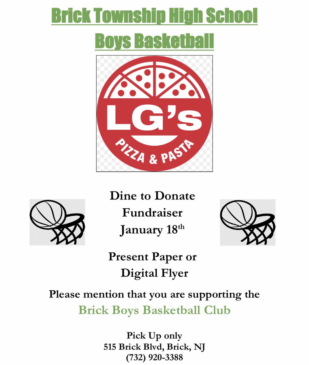 BrickBasketball's tweet photo. Please consider grabbing some food tonight at LGs!

Show this flyer and help our program raise some money. https://t.co/Ciz0jgBs1a
