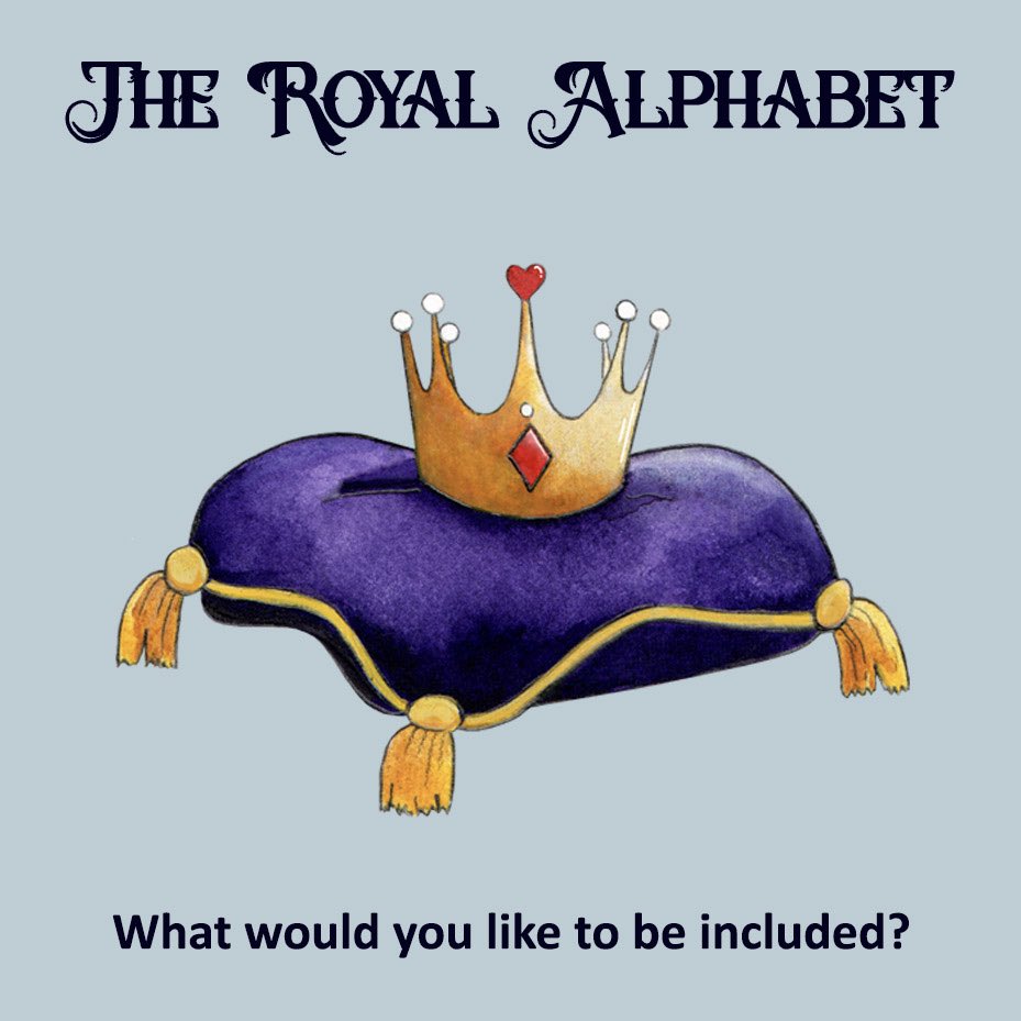 Hey #HandmadeHour 👋 I’m about to start a new design! 
👑 The Royal Alphabet 👑 
What things would you like to be included? #RoyalFamily #royal #royal