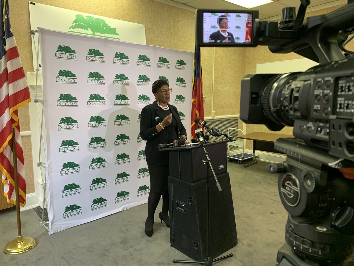 _ChristianFelt's tweet photo. HAPPENING NOW: SCCPSS Superintendent Ann Levett announces upcoming retirement stating helping to get E-SPLOST passed was one of her proudest moments. Full story tonight at 10! ⁦@WTGSFOX28⁩ https://t.co/GAbQIyBgHg