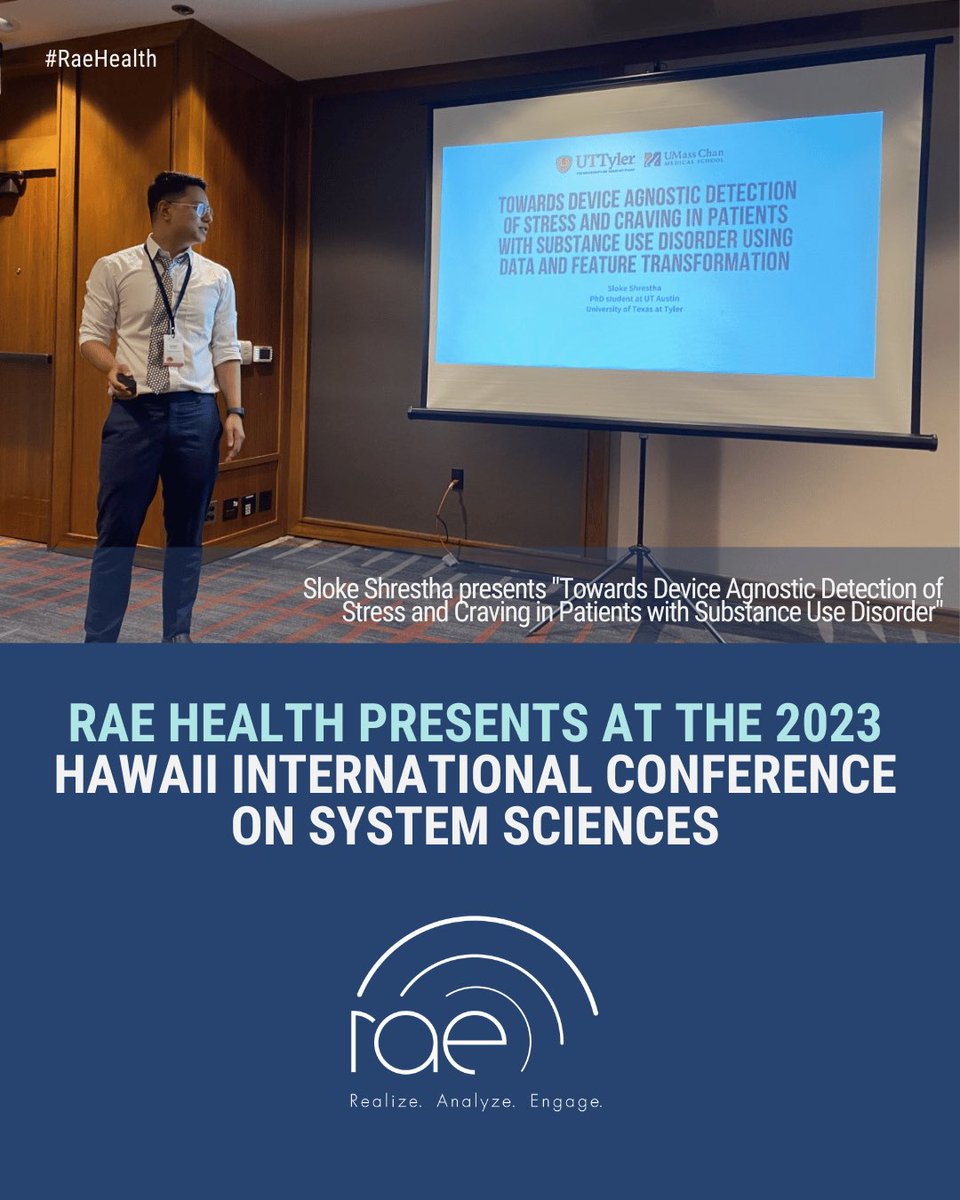 RAEHealth's tweet photo. Rae Health was honored to present at the 2023 #HCISS earlier this month. Special thank you to Sloke Shrestha and the incredible research team at Rae Health for their extraordinary work. 

Link to the online manuscript: https://t.co/WfmhTq57w2 https://t.co/ClEgKcKtDD