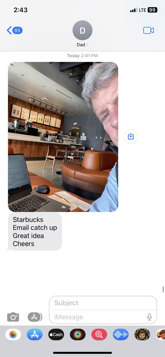 kate_burzo's tweet photo. did my dad just discover Starbucks?? https://t.co/ygjt800Y3l