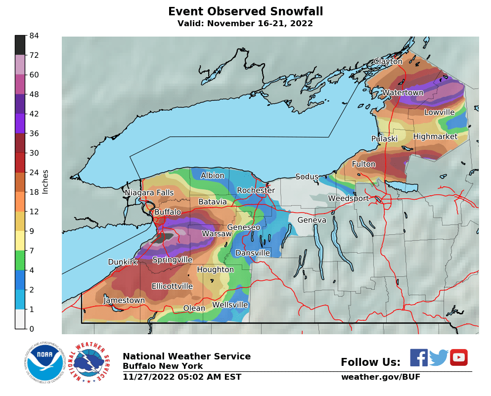 NWS Buffalo on Twitter "November 1720, 2022 An EPIC lake effect
