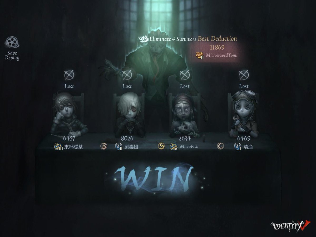 TomMicro3's tweet photo. I'm playing Identity V. Fancy a game? https://t.co/RAFJt0UDpf