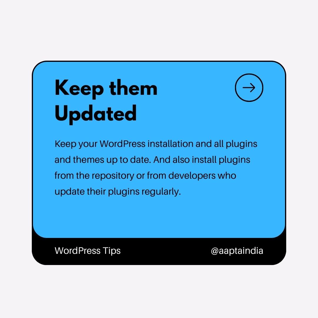 dharmendraasimi's tweet image. WordPress Tips from WP Experts - WordPress Maintenance / Backup service starting from $11 per month - email info@aapta.in for more info or connect on WhatsApp at wa.me/919900227835

#WordPresstips #wordpress #wordpresssecurity #wordpressbackups #wordpressmaintenance #aapta