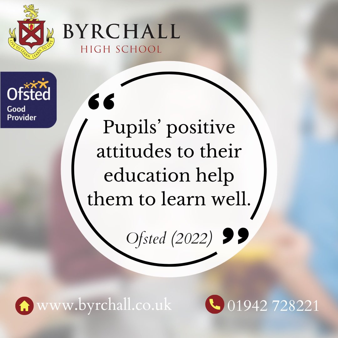 byrchall's tweet photo. Our pupils are hard-working and progress well. Read our full Ofsted report by following the link in our bio.
#teambyrchall #byrchallhighschool #byrchall #ofstedreport #ofsted2022 https://t.co/G2uWlqOXCm