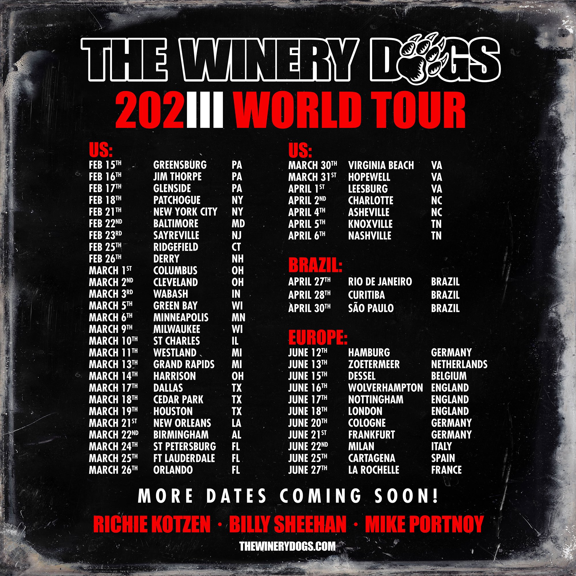 The Winery Dogs (TheWineryDogs) / Twitter