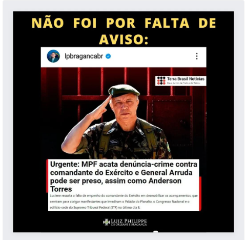 Quem respeitava as FFAA foi traído por elas. Será que elas acham que serão, no mínimo, bem tratadas pela esquerda. Ou fizeram o L por oportunismo? Decepção de 49% dos brasileiros.