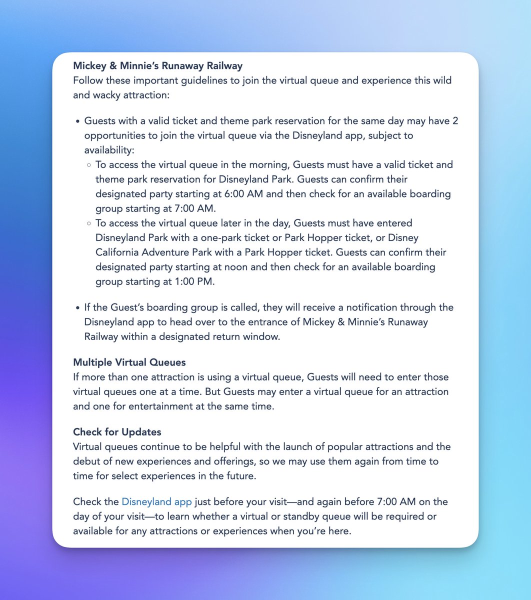 MouseWait's tweet image. Here's how Mickey's &amp;amp; Minnie's Runaway Railway's virtual queue will work: