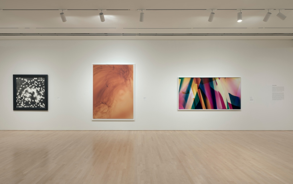 Large-scale photographs by Wolfgang Tillmans and Walead Beshty are currently on view through May 7 at the San Francisco Museum of Modern Art in ‘Sightlines: Photographs from the Collection.’⁠ ⁠ Photo: Katherine Du Tiel⁠