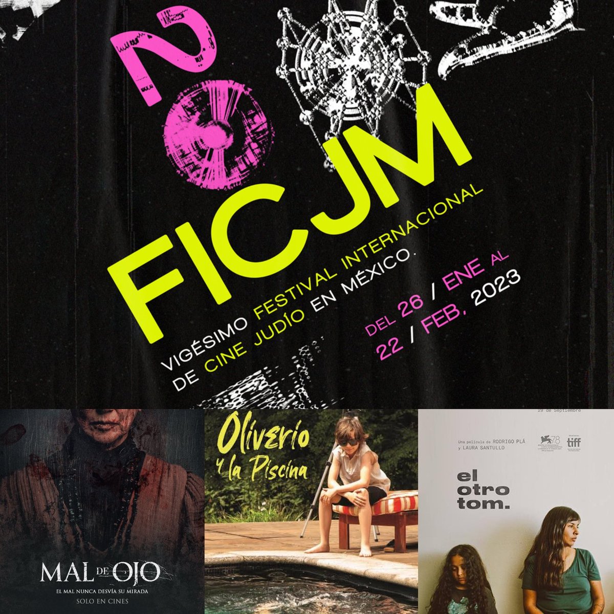 YoSoyXaviOfi's tweet image. 🎏 Por 2da ocasión el @FICJM tendrá la competencia de largometrajes mexicanos, y en esta ocasión las cintas a participar son:

#MalDeOjo 👁️
#OliverYLaPiscina 🏊🏼‍♂️
#ElOtroTom 📏

Cintas con temáticas muy diversas, las cuales tendrán funciones con sesión de preguntas y respuestas 🤩