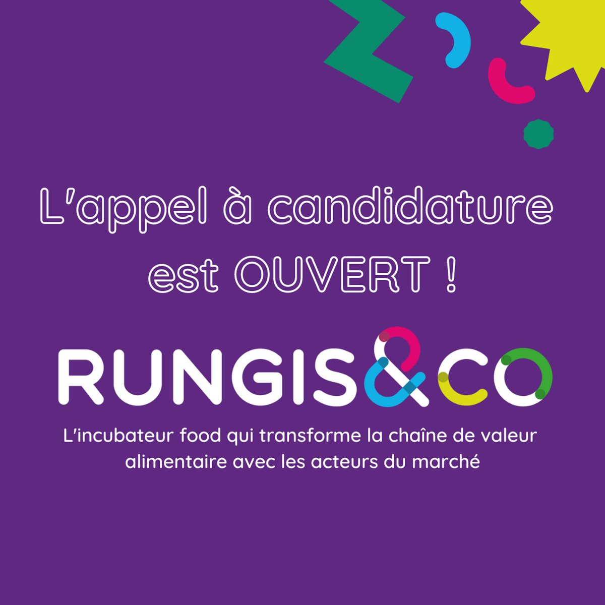 📢 APPEL À CANDIDATURES📢Vous avez un projet dans la food et vous voulez être au cœur du plus grand marché de produits frais au monde ?
Intégrez <a href="/RungisandCo/">Rungis&Co</a>, l’incubateur du <a href="/marchederungis/">Marché de Rungis</a> qui transforme la chaine de valeur alimentaire.
Pour candidater: schoolab.link/3XjZbDI