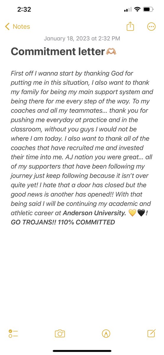 FullerSims4's tweet photo. I’m 110% committed can’t wait to live out the plan God has for me🫶🏼!! GO TROJANS💛🖤!
@bobby_lamb @malikchevry @coachhick 

@CoachShig @coachdelmarpatt @KennethSamuel6 @Coach_Hendo12 @EQ1906 @tstove_gc https://t.co/StGZ5Hufxv