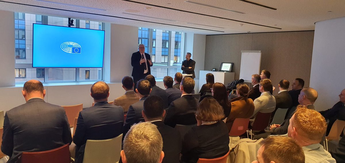 The 5th JCSC visited the EU Parliament to deepen understanding of the political framework within which the Military instrument resides. Briefed on the Subcommittee on Security &amp; Defence; responsible for EU Security &amp; Defence policy, its institutions, capabilities and operations