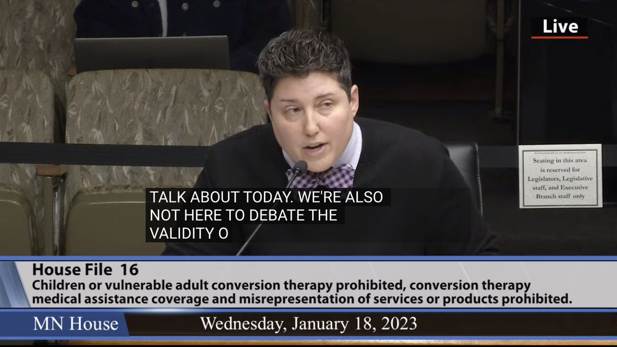 TheBornPerfect's tweet photo. Conversion therapy is harmful because it believes normal childhood differences are wrong.
--Angela Kade Goepferd, Medical Director, Gender Health, Children's Minnesota
#minnesota #HF16 #conversiontherapy https://t.co/KSsKJ5yDRT